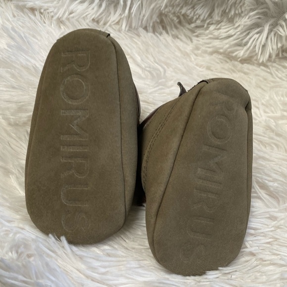 Romirus toddlers tan lace up sneaker boots - Picture 4 of 6